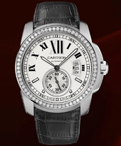 Fake Calibre De Cartier watch WF100003 on sale